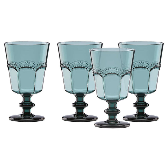 French Perle Melamine Aqua™ 4pc Wine Glass