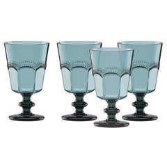 French Perle Melamine Aqua™ 4pc Wine Glass