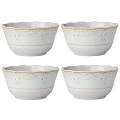 French Perle Melamine Gray™ 4pc AP Bowls