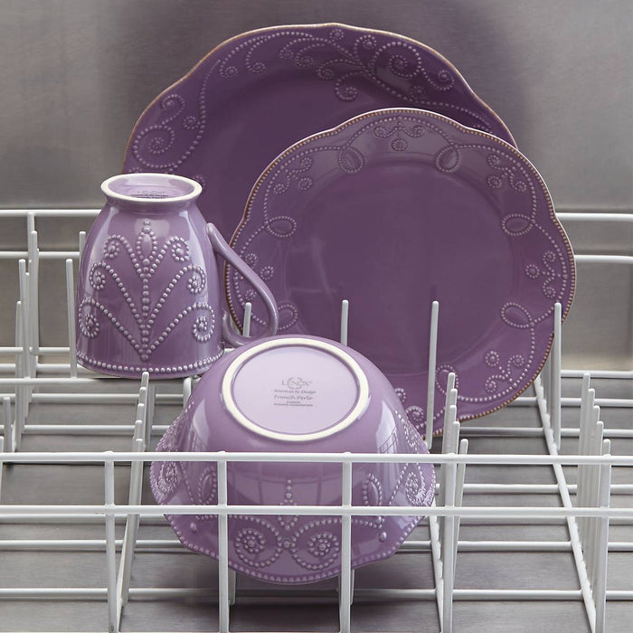 French Perle Violet™ 4-piece Place Setting