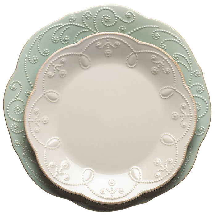 French Perle White 9" Accent Plate