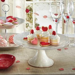 French Perle White™ Pedestal Cake Plate
