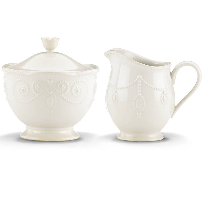 French Perle White™ Sugar and Creamer