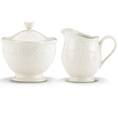 French Perle White™ Sugar and Creamer
