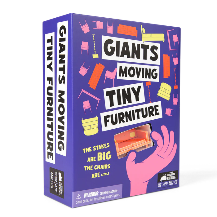 GIANTS MOVING TINY FURNITURE EN