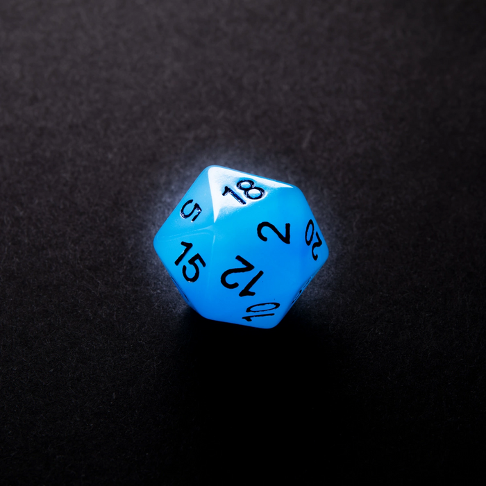 GLOW SERIES - ICY CRUMBS - RPG DICE SET (7 PCS)