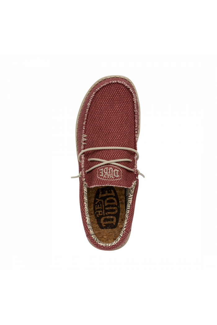 HEY DUDE  WALLY BRAIDED POMPEIAN ROJO