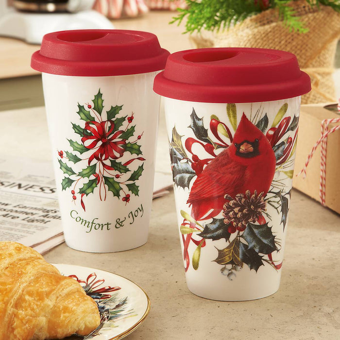 Holiday® Comfort & Joy Thermal Travel Mug