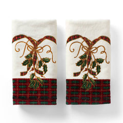 Holiday Nouveau Set of 2 Fingertip Towels