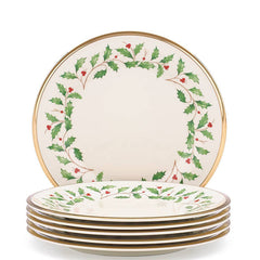 Holiday Salad Plate Set, Buy 3 Get 6