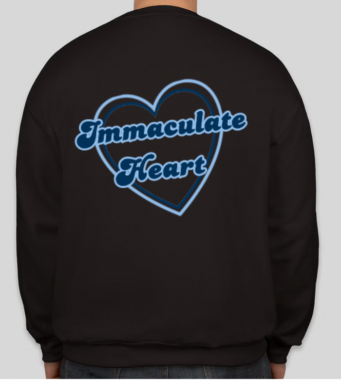 IHA Blue Hearts Crew Sweatshirt Designed by Breonna Guirland '26