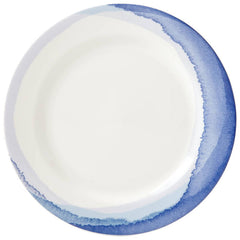Indigo Watercolor Stripe™ Dinner Plate