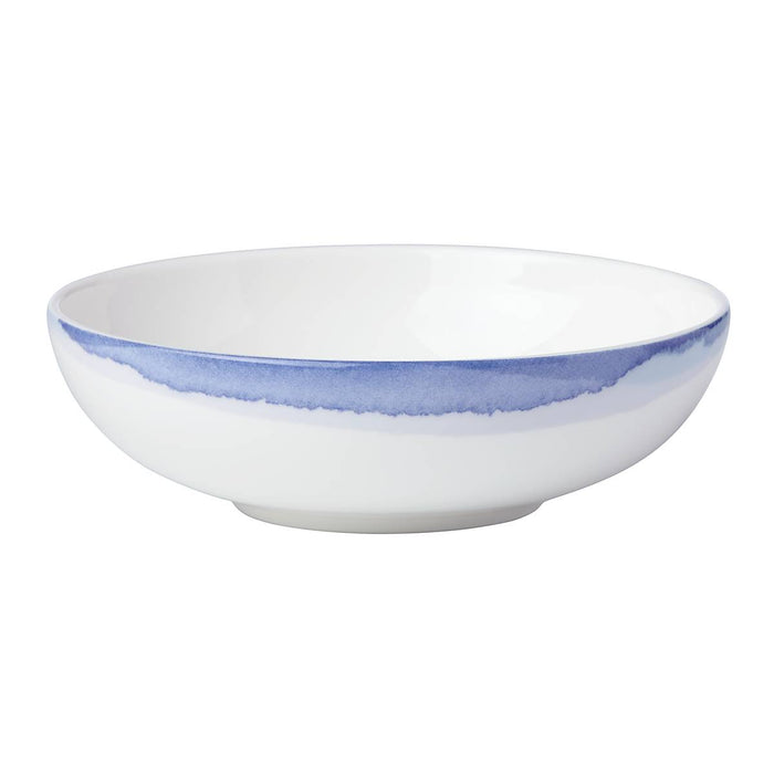 Indigo Watercolor Stripe™ Fruit Bowl