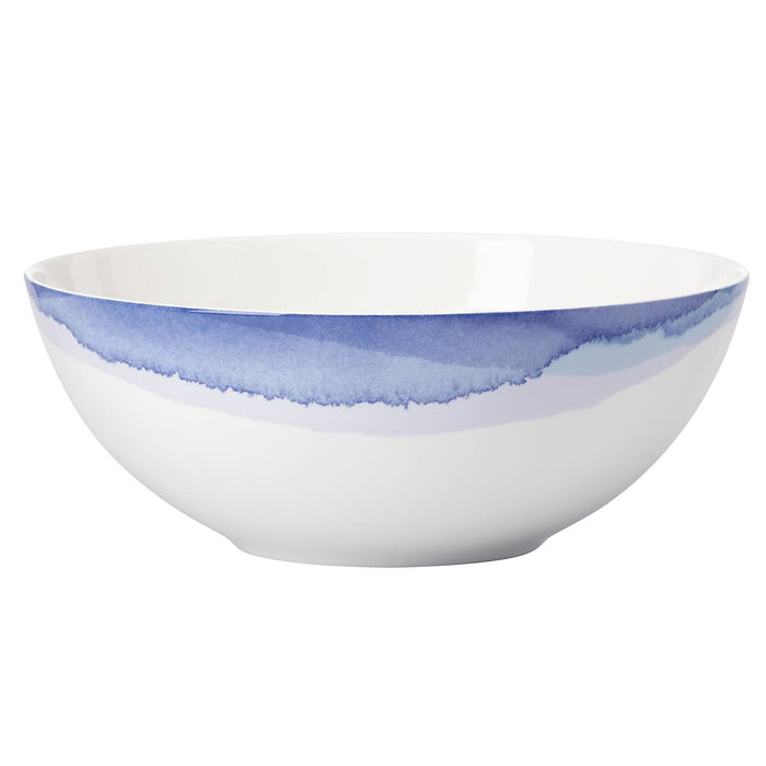 Indigo Watercolor Stripe™ Serving Bowl