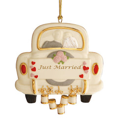 Just Married Wedding Ornament