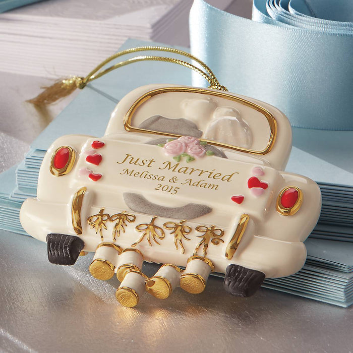 Just Married Wedding Ornament