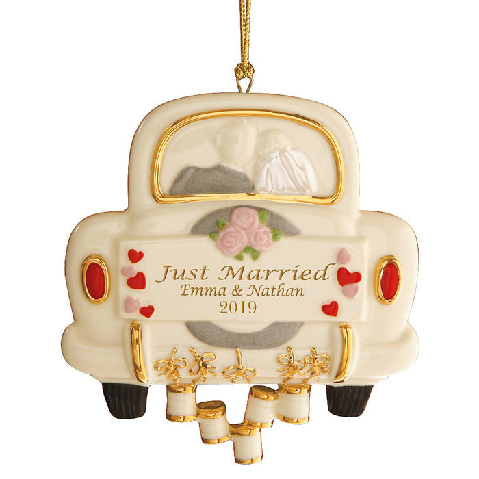 Just Married Wedding Ornament