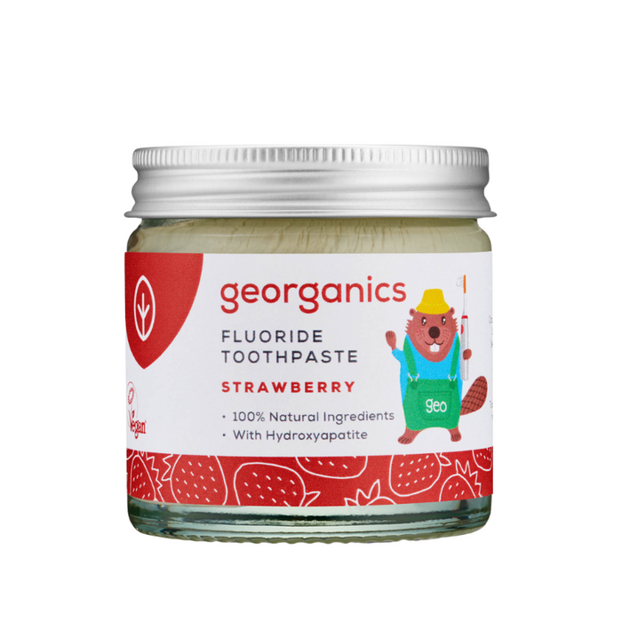 Natural Hydroxyapatite Fluoride Toothpaste - Kids Strawberry