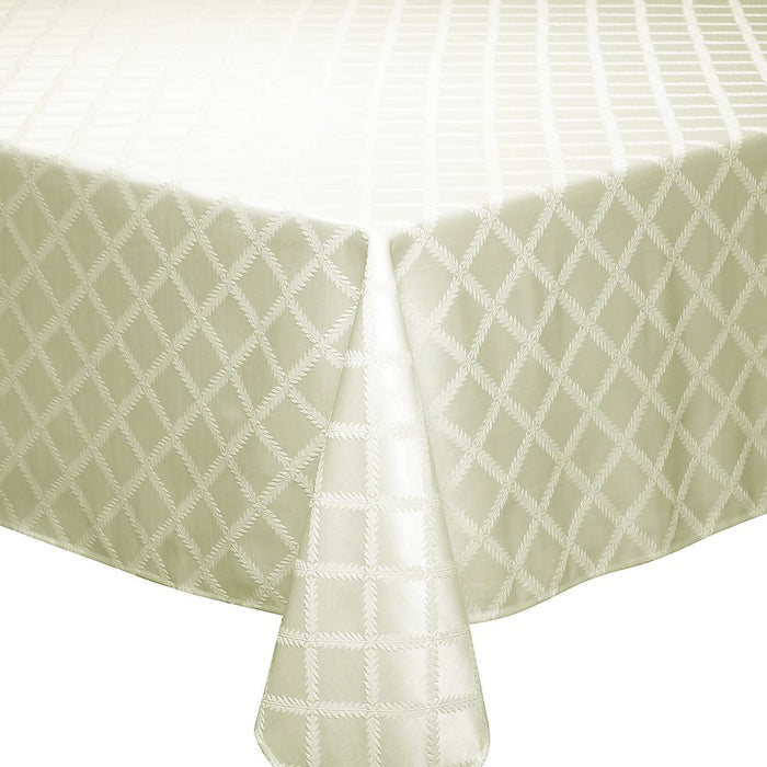 Laurel Leaf Ivory Oblong Tablecloth
