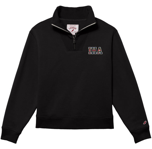 League Black 1/4 Zip