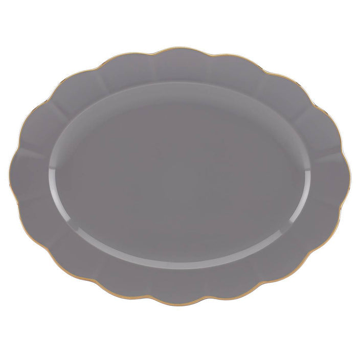 Marchesa Shades of Grey™ 16" Oval Platter