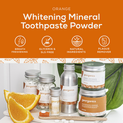 Whitening Mineral Toothpaste Powder - Orange