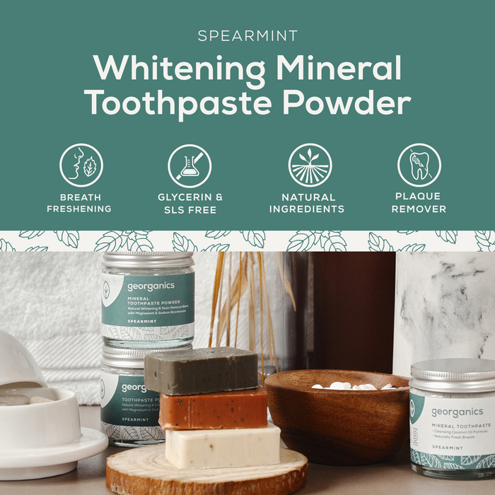 Whitening Mineral Toothpaste Powder - Spearmint