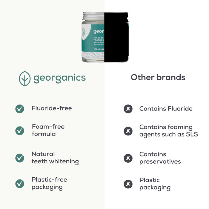 Whitening Mineral Toothpaste Powder - Spearmint