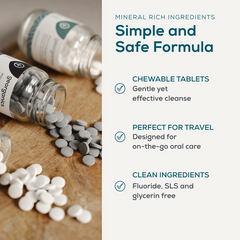 Natural Toothpaste Tablets - English Peppermint