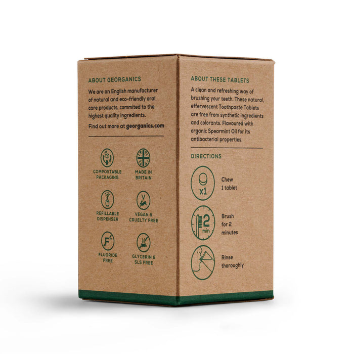 Natural Toothpaste Tablets - Spearmint