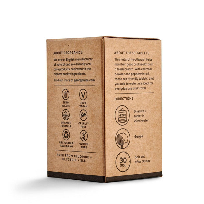 Natural Mouthwashes Tablets - Activated Charcoal