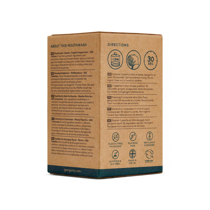 Natural Mouthwash Tablets - Peppermint