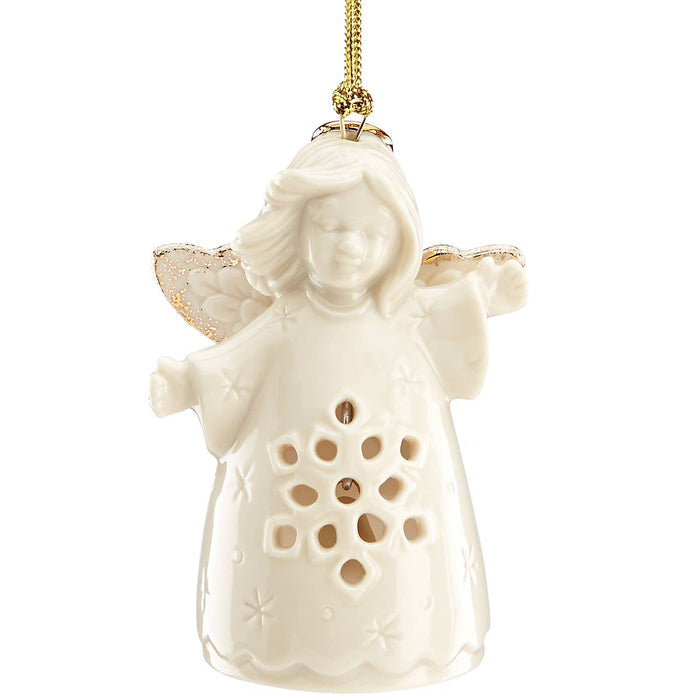 MTO Angel Wishes Snowflake Bell Ornament
