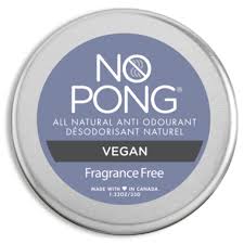 No Pong, UNSCENTED, vegan - All Natural Deodorant TIN