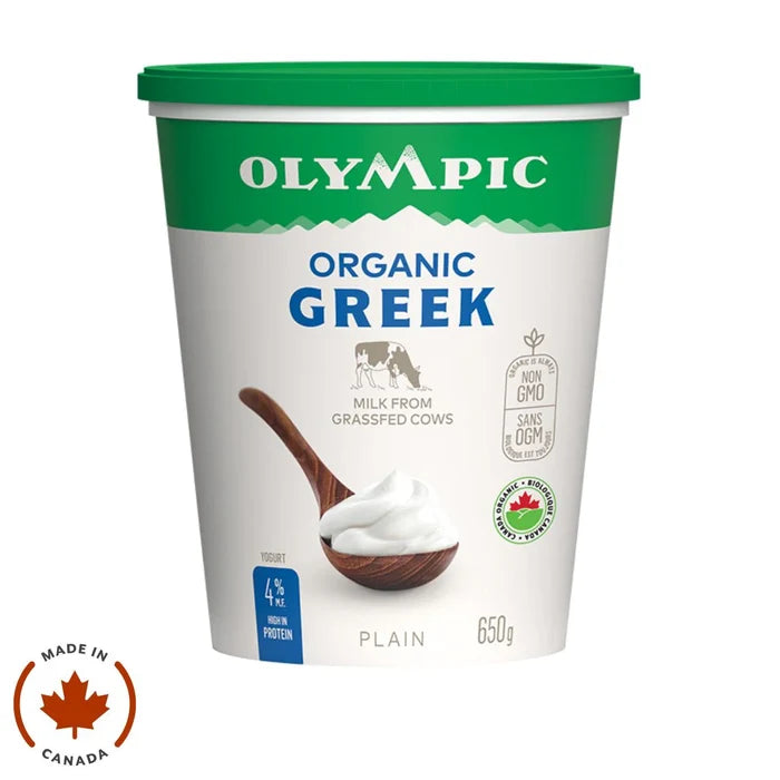 OLYMPIC ORGANIC GREEK YOG 4% 650G