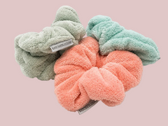 Pastel Microfiber Scrunchies