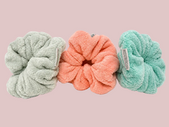 Pastel Microfiber Scrunchies