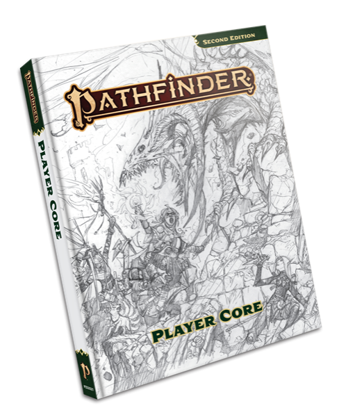 Pathfinder RPG 2E: Player Core Sketch Cover