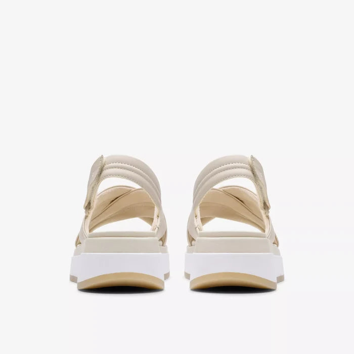 SANDALIA CLARKS TUSCAN CROSS CREMA