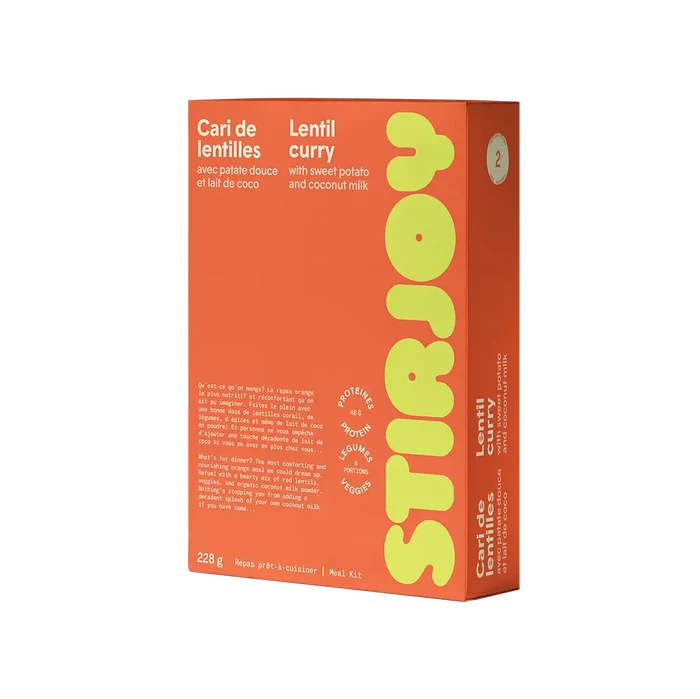 STIRJOY, Lentil Curry with Sweet Potato & Coconut