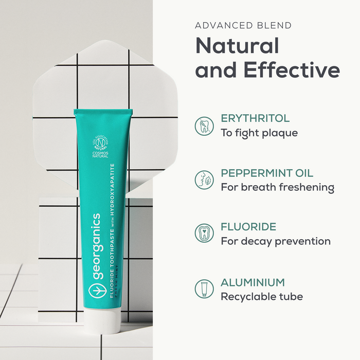Hydroxyapatite Toothpaste - Mint - Fluoride