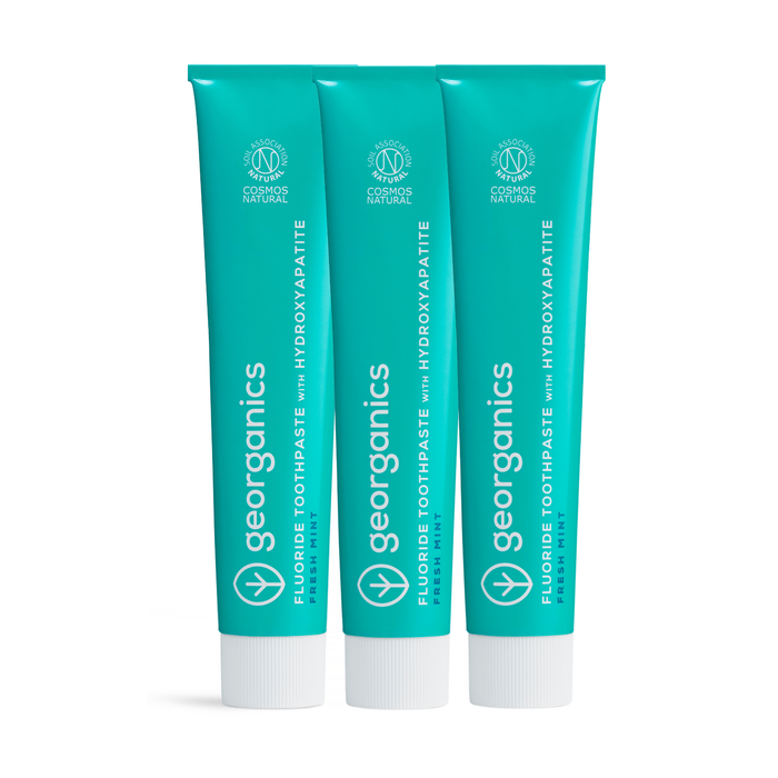 3x BUNDLE - Hydroxyapatite Toothpaste - Mint - Fluoride