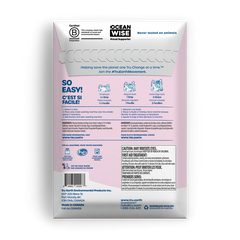 TruEarth Laundry Detergent Baby Fragrance-Free Back of Package || 64 Strips
