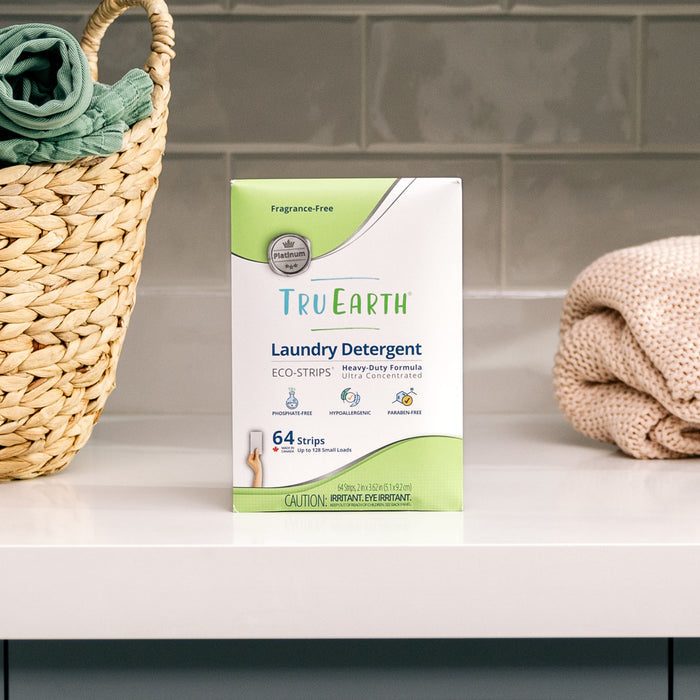 TruEarth Platinum Laundry Detergent Fragrance-Free Lifestyle Package || 64 Strips