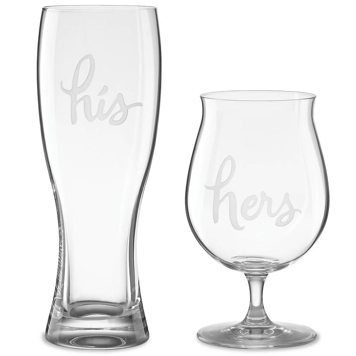 Two Of A Kind™ 2pc "His and Hers" Beer Mugs
