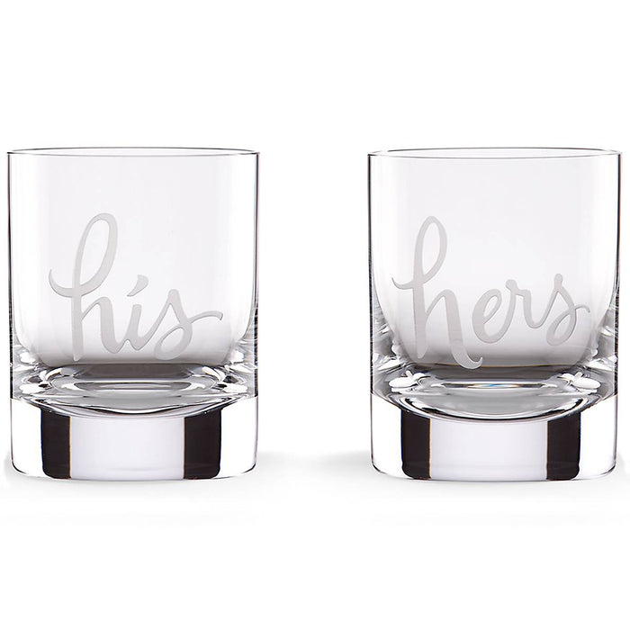 Two Of A Kind "His and Hers" 2-piece DOF Glass Set