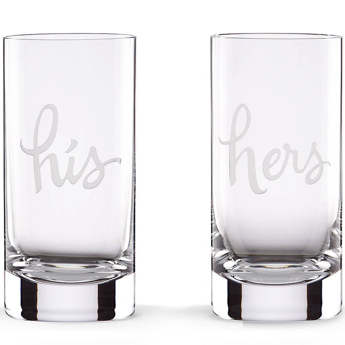 Two Of A Kind "His" and "Hers" 2pc Highball Glass
