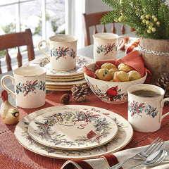 Winter Greetings 12-Piece Dinnerware Set