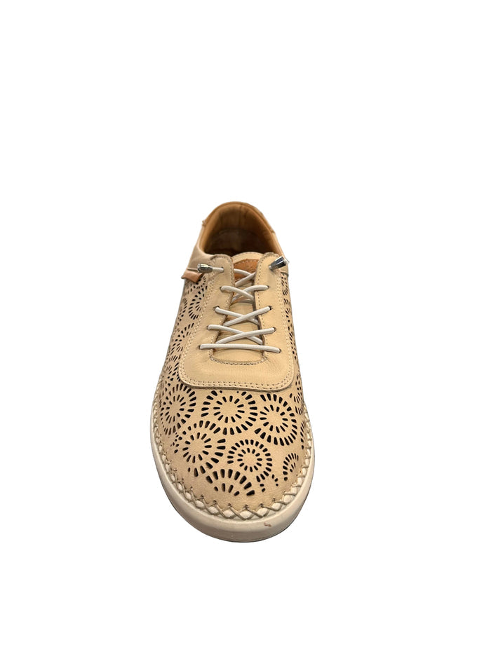 ZAPATILLA PIEL TROQUELADA