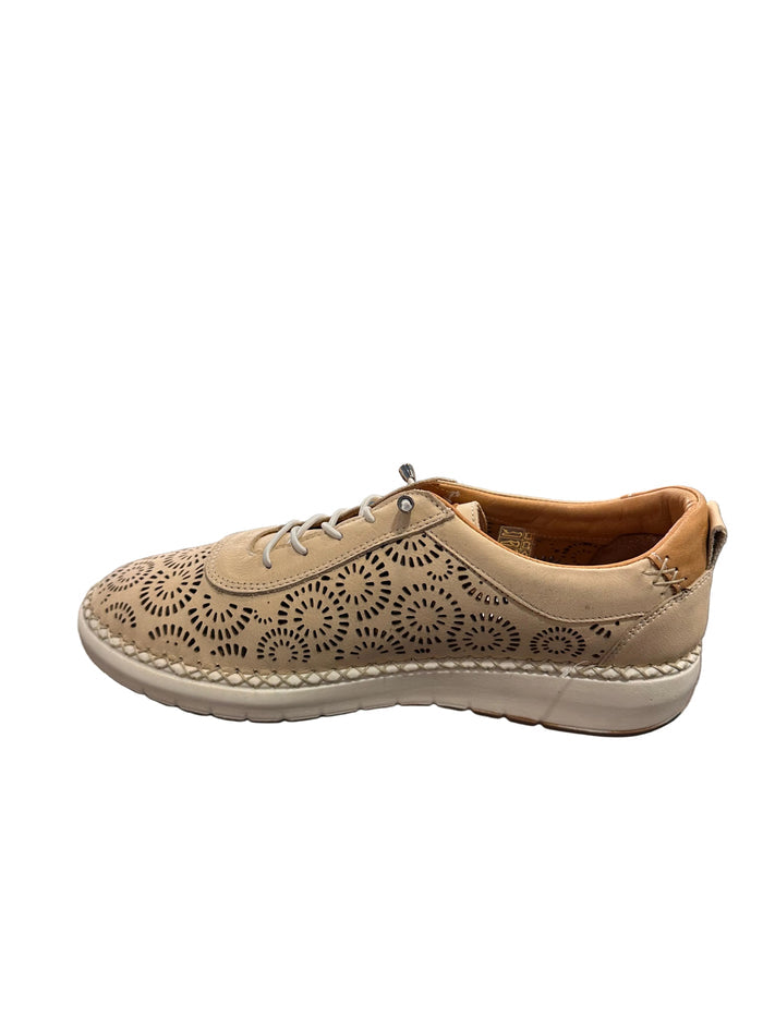 ZAPATILLA PIEL TROQUELADA